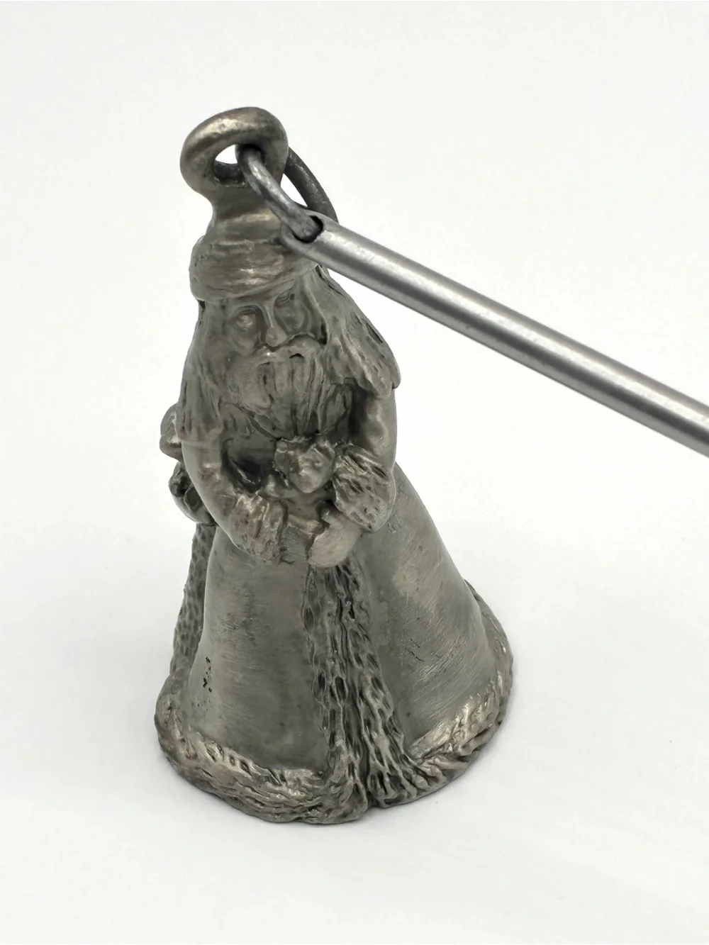 Vintage 1998 Rawcliffe Pewter Santa Claus Candle Snuffer Father Christmas